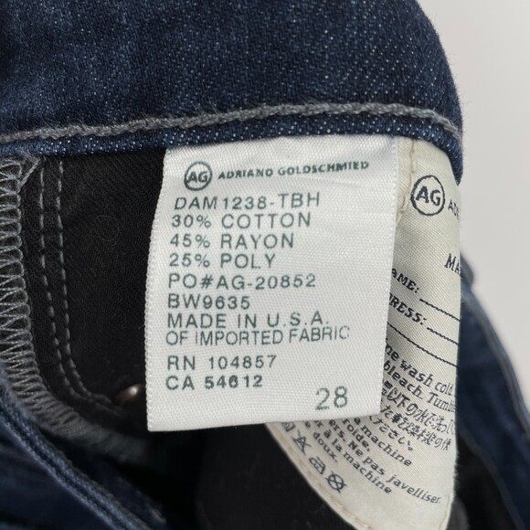 AG ADRIANO GOLDSCHMIED The Malibu Bermuda Jean Shorts Size 28 - Picture 5 of 5